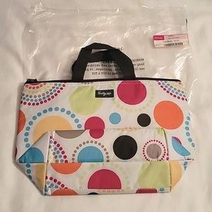 Thirty-One Thermal Tote Circle Spirals Print Lunch Tote NWT